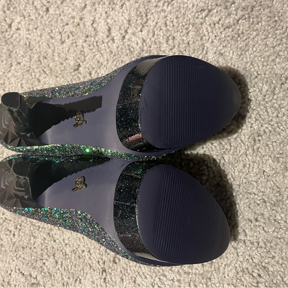 Rachael Zoe Green Chunky Glitter pumps. Size 8.5. Never worn - Picture 2 of 2